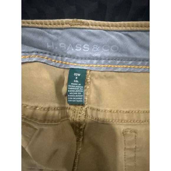 G.H. Bass & Co. Mens Khaki Utility Pants 32W X 32L Stretch Cotton Blend - Picture 5 of 6